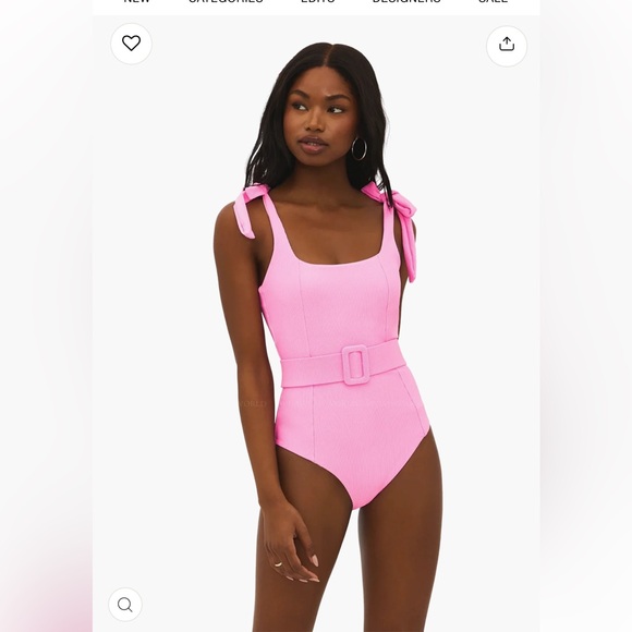 NWT BEACH RIOT Sydney Belted One Piece in Prism Pink - Picture 7 of 7